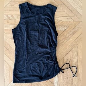 🍋 Lululemon Ruched Muscle Tee Tank Black